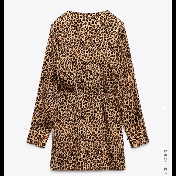 Zara satin effect print drees - Picture 7 of 9